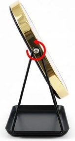 Lusterko Do Makijażu PREMIUM METALOWE Kosmetyczne PODŚWIETLANE LED | VOLAN