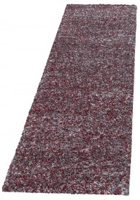 Dywan shaggy Enjoy czerwony multikolor 80 cm x 250 cm