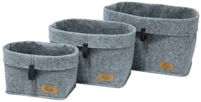 Organizer na kosmetyki i drobne przedmioty FELI, z imitacji filcu, 18 x 13 x 12 cm, WENKO