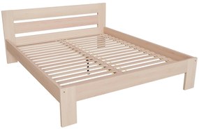 Łóżko drewniane bukowe naturalne ze stelażem 160x200 MATILDA 168/205/87 cm
