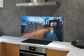 Panel Szklany Nowoczesne Miasto nad Rzeką