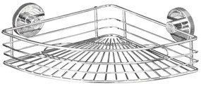 Narożna półka łazienkowa BARI, Vacuum-Loc - stal chromowana, WENKO