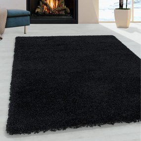 Dywan shaggy Sydney czarny 60 cm x 110 cm