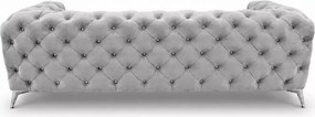 Sofa 3 osobowa Moet głęboko pikowana elegancka do salonu na nóżkach