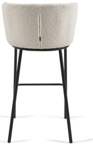 Biały hoker (wysokość siedziska 75 cm) Ciselia – Kave Home