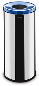 Kosz na śmieci do segregacji odpadów, 45 L, nierdzewny, bez naklejki, papier