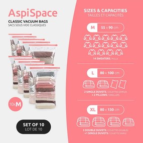 Worki próżniowe zestaw 10 szt. Space M – Compactor