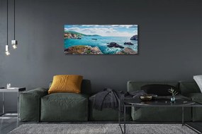 Obraz canvas na ścianę Greckie Góry nad Lazurowym Morzem