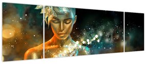 Obraz złotej wróżki (170x50 cm)
