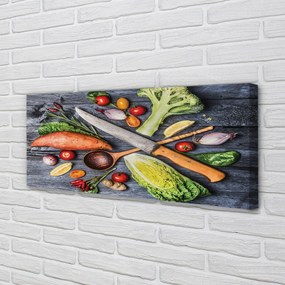 Duży obraz na płótnie Przygotowanie Warzywnego Posiłku