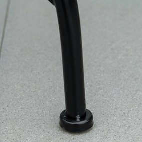 Outsunny Stół Ogrodowy Okrągły Mozaika Ceramika Metal Stolik Bistro Zielony Beżowy Biały Ø60cm Dekoracyjny i Funkcjonalny | Aosom PL