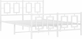 Białe Metalowe Łóżko Industrialne 120X200 Cm P0-B63