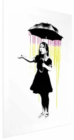 Plakat Dziewczynka z parasolką 29,7x42 cm bez ramy z marginesem ARTGEIST B