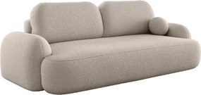 Beżowa sofa z pojemnikiem i funkcją spania C7-A53