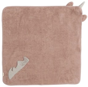 Różowy bawełniany ręcznik dziecięcy z kapturem 75x75 cm Unicorn – Kindsgut