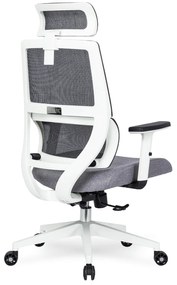 Fotel Biurowy Ergonomiczny Obrotowy NICKI Szary Nowoczesny