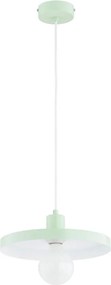 Lampa wisząca na przewodzie LITO 1xE27/15W/230V miętowa