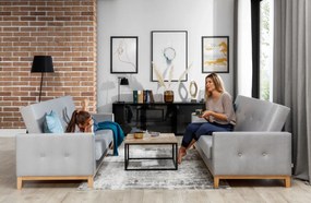Sofa rozkładana z funkcją spania SELENE VELVET zielona ELTAP
