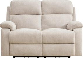 Kanapa  2-osobowa elektryczna, relaksacyjna, masująca, z beżowego szenilu KOCENI