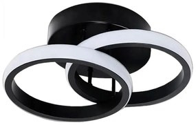 Plafon lampa LED sufitowa okrąg metalowa AT67-2SL-Black