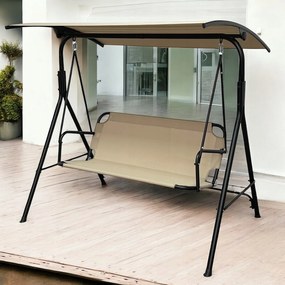 Huśtawka do ogrodu Paloma MAS-4006, wolnostojąca, kolor jasny brąz