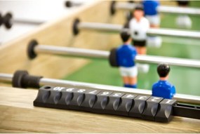 Piłkarzyki stół piłkarski BELFAST 121 x 101 x 79 cm jasne drewo