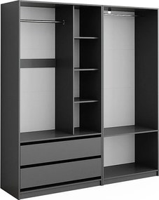 Szafa antracyt 180x50x200 elmo