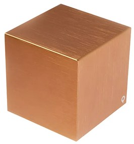 Nowoczesna lampa ścienna miedziana - CubeDesignerski Oswietlenie wewnetrzne