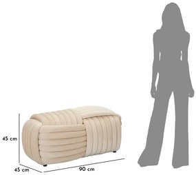 Pufa podłużna, SOFTY, 90 x 45 cm