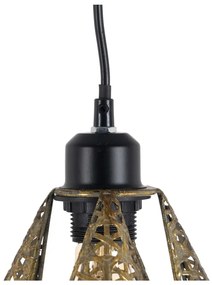 Lampa wisząca w kolorze złota z metalowym kloszem ø 24 cm – Ixia