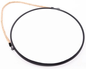 Lustro ścienne okrągłe na sznurku, Ø 37 cm