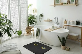 Dywanik łazienkowy antypoślizgowy Dywanik łazienkowy antypoślizgowy Czarny kot