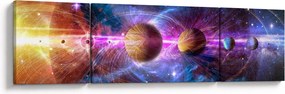Obraz - Układ Słoneczny (170x50 cm)