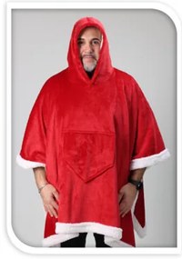 Świąteczne poncho dla dorosłych