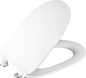 Deska sedesowa biała typu Slim 46 x 36 cm do wiszącej miski WC DECOS