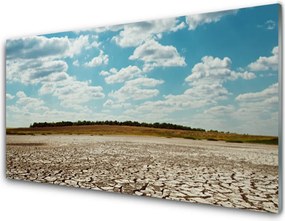 Szkło nad Blatem Wydmy Piaszczystej Pustyni