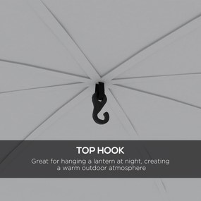 Outsunny Pawilon Imprezowy 3,5 x 3,5m z Hakiem, Odporny na Wodę i Warunki Zimowe, Zielony