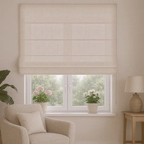 Roleta rzymska welurowa na wymiar Velutto beżowa - do 140 cm