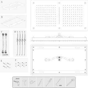 Deszczownica sufitowa XXL ze stali nierdzewnej DPG5019