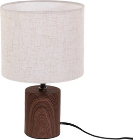 Lampka na stół z materiałowym kloszem, 18 x 29,5 cm