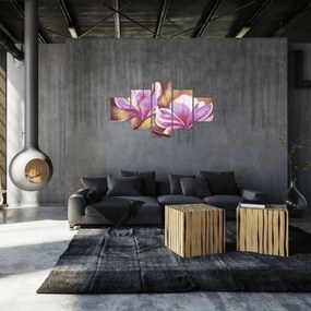Obraz - Kwiaty magnolii (125x70 cm)