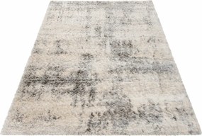 Nowoczesny kremowy dywan shaggy P6-A13