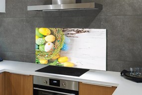 Szklany Panel Wiosenny Koszyczek z Baziami