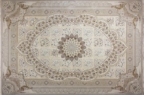 Dywan klasyczny Gold Ornament beżowo-złoty 80 cm x 150 cm