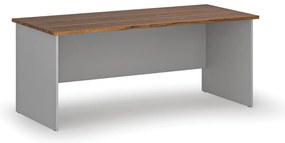 Biurko PRIMO GRAY, 180x80 cm, szary/orzech