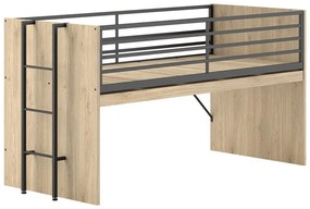 Podwyższone łóżko dziecięce ze stelażem 90x200 cm Sam – Vipack