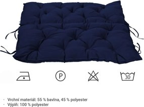 STILIST poduszki na ławkę, 98 x 100 x 8 cm, niebieska