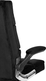 Pikowane krzesło biurowe z weluru London