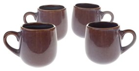 Fioletowe ceramiczne kubki na espresso zestaw 4 szt. 100 ml – Dakls