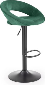 Hoker na jednej nodze tapicerowany tkaniną velvet H102